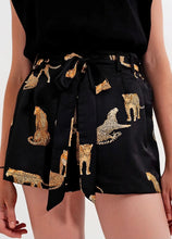 Load image into Gallery viewer, Tie Waist Cheetah Print Shorts
