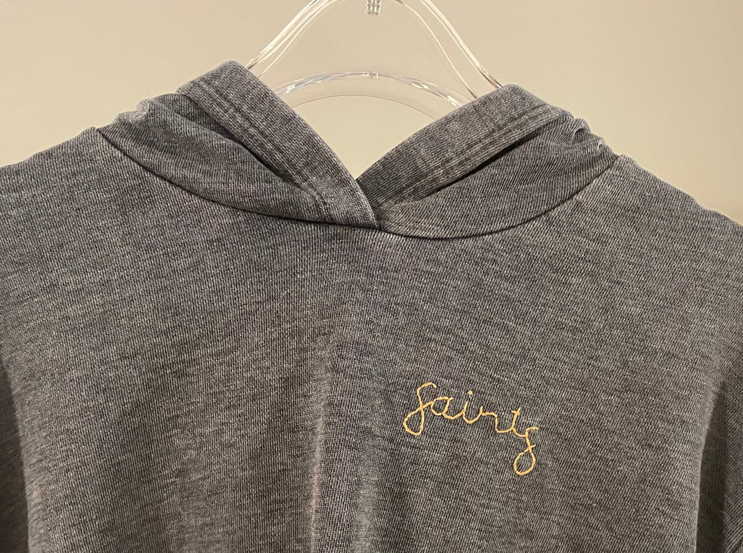 Custom sweatshirt with hand stitched  'SAINTS'