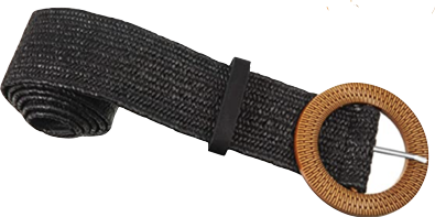 Black Woven Belt