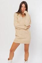 Load image into Gallery viewer, Oatmeal Sweater Dress
