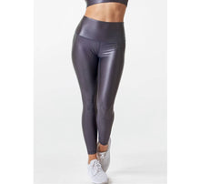 Load image into Gallery viewer, Glossy High Waisted Athletic leggings
