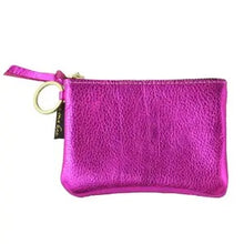 Load image into Gallery viewer, Metallic Pouch with key ring
