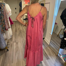 Load image into Gallery viewer, Bright pink maxi with rope detail  on the shoulder
